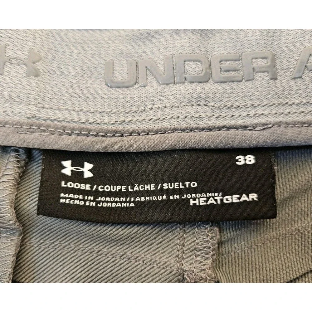 Under Armour Heatgear Golf Shorts Mens 38 Performance Stretch Casual Gray